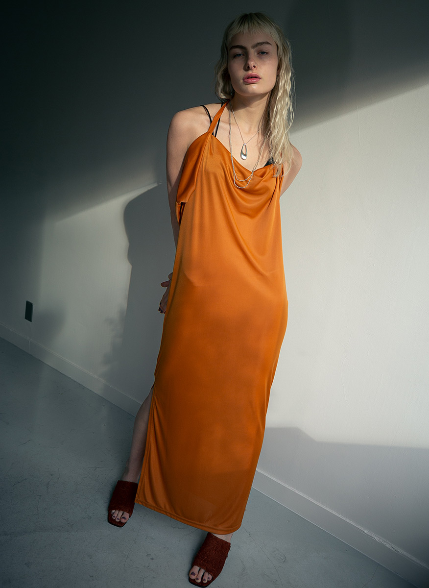 Strap Long Dress 詳細画像 Orange 2