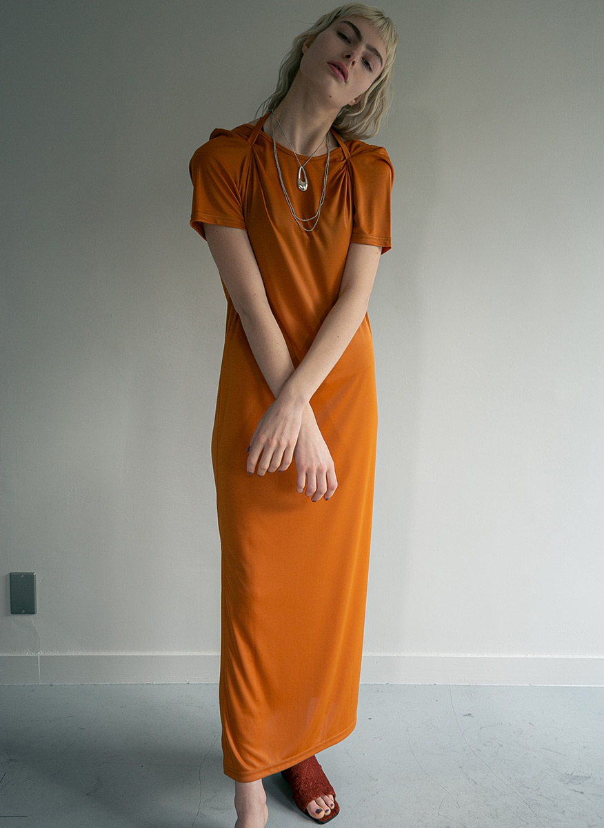 Strap Long Dress 詳細画像 Orange 3