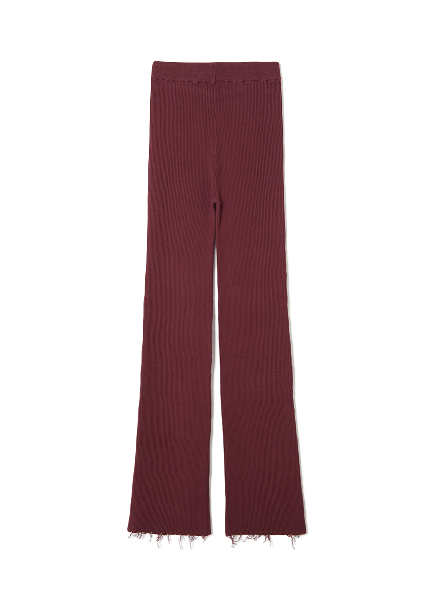 Cotton Rib Line Pants