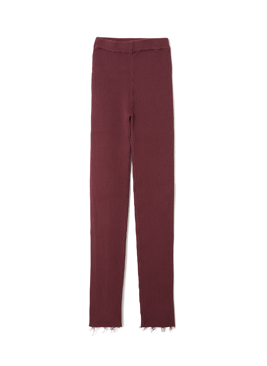 Cotton Rib Cushion Pants 詳細画像 Bordeaux 1