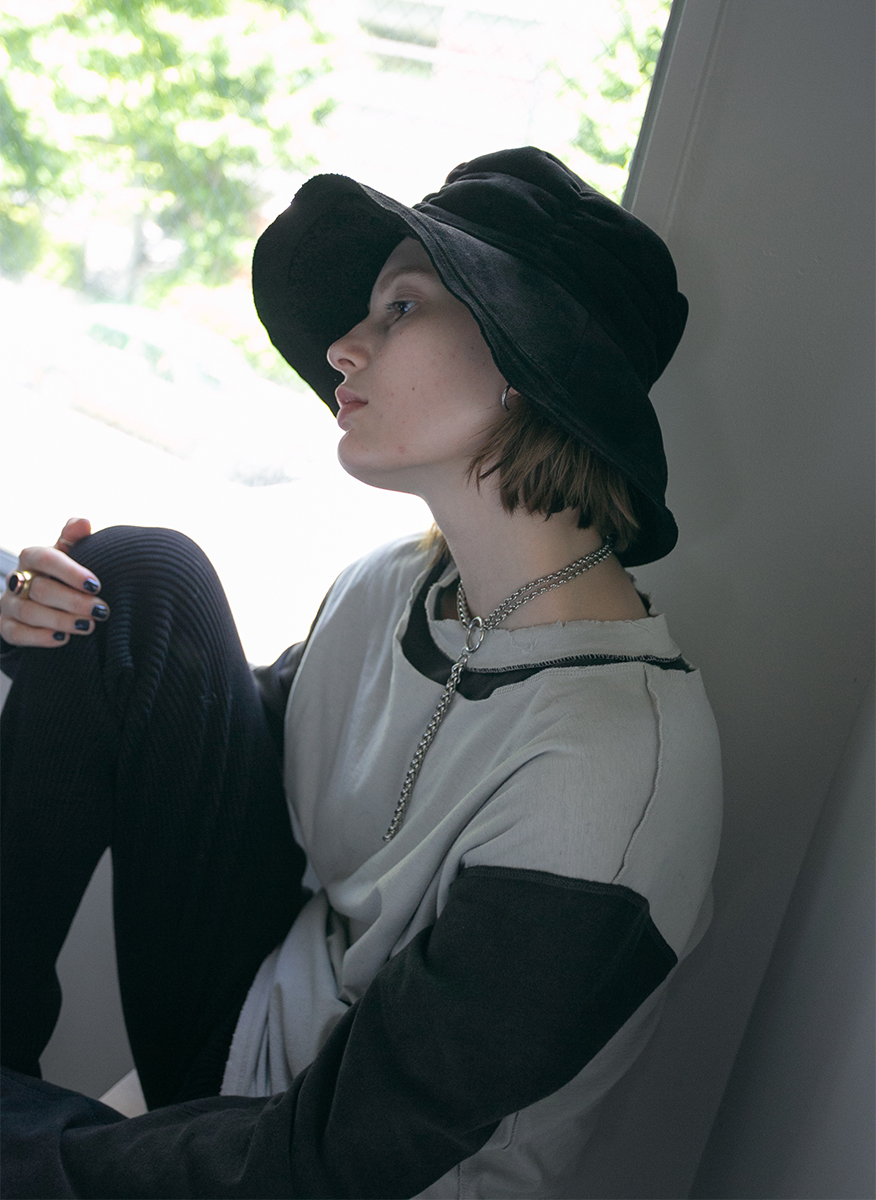 Shirring Mouton Hat 詳細画像 Black 1