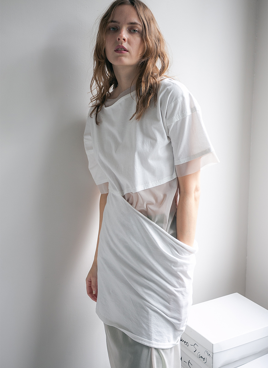 Half Layered Dress 詳細画像 White 3