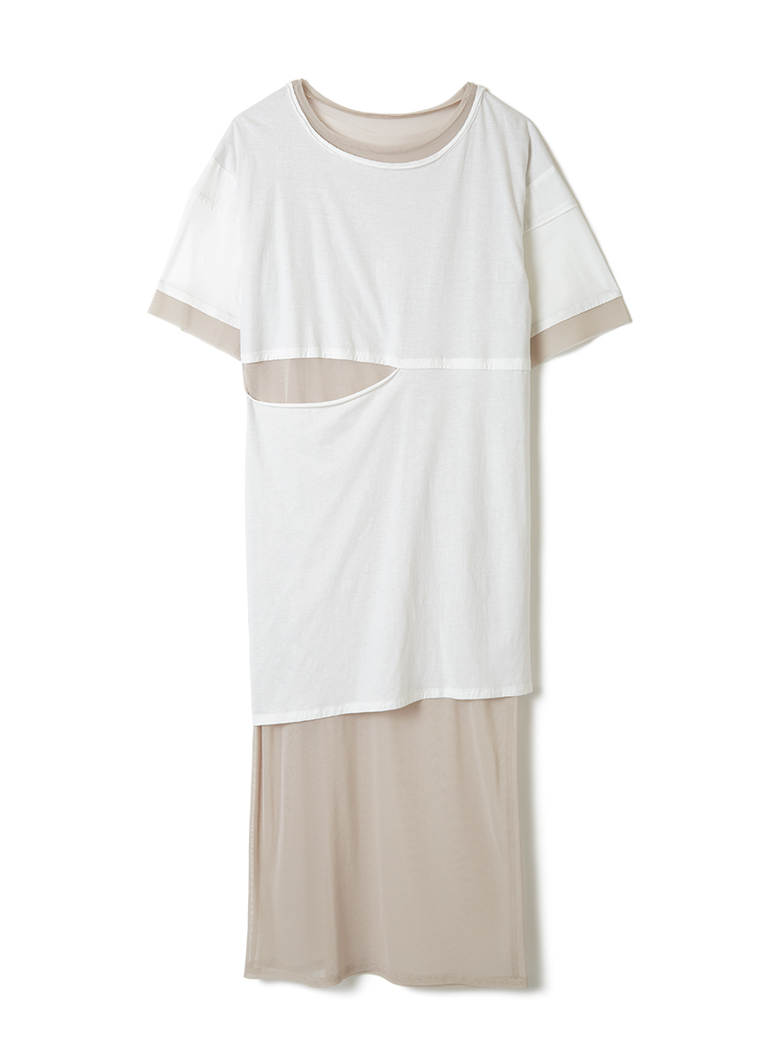 Half Layered Dress 詳細画像 White 1