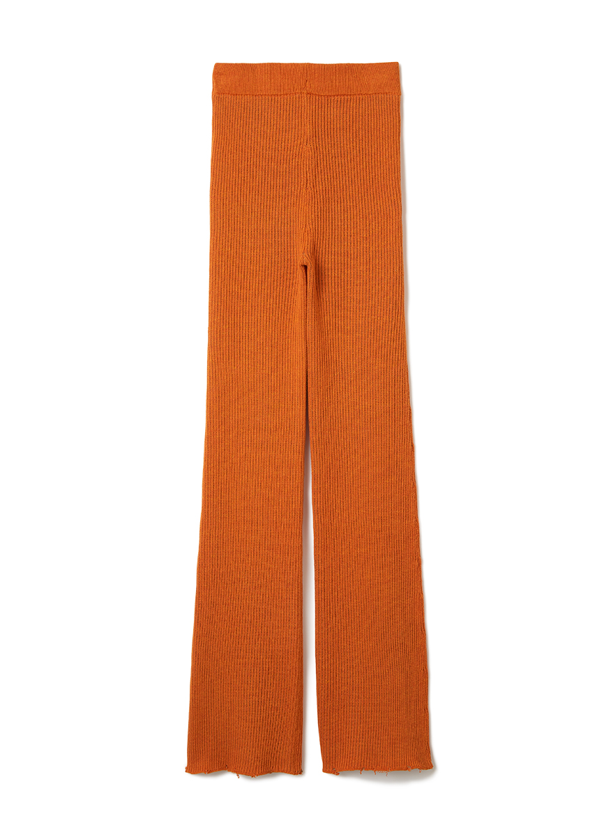 Double Face Rib Line Pants 詳細画像 Orange 2