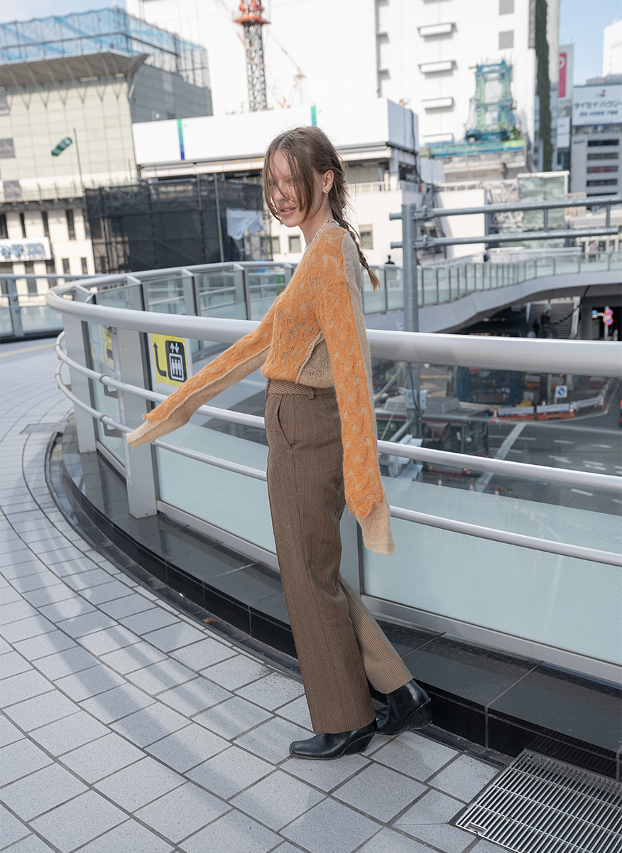 Switching Jacquard Pants 詳細画像 Beige 3