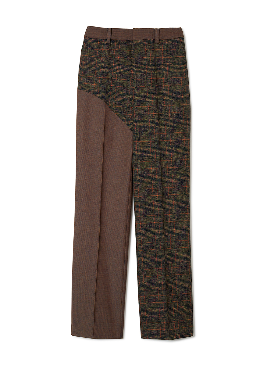 Switching Jacquard Pants 詳細画像 Brown 1