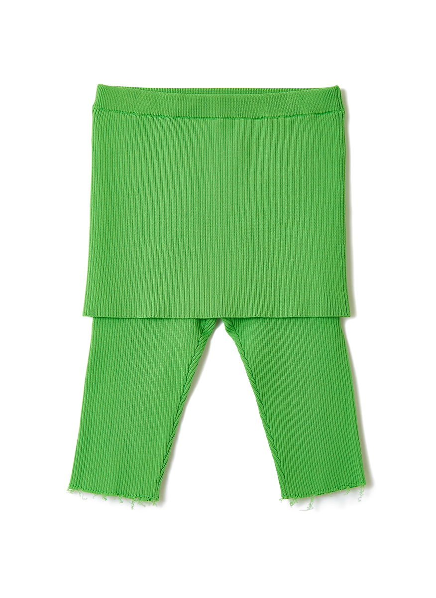 Cotton Rib Line Shorts 詳細画像 Green 1