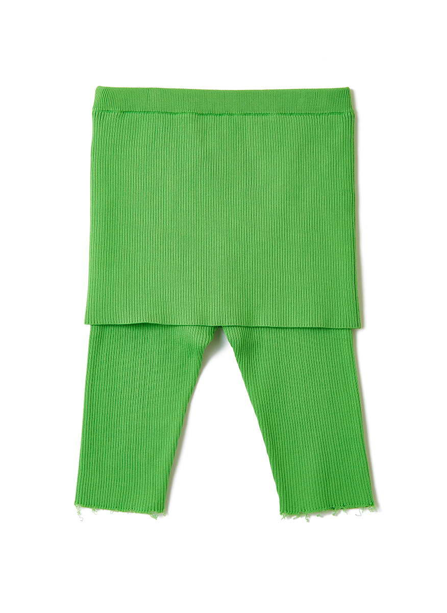 Cotton Rib Line Shorts 詳細画像 Green 2