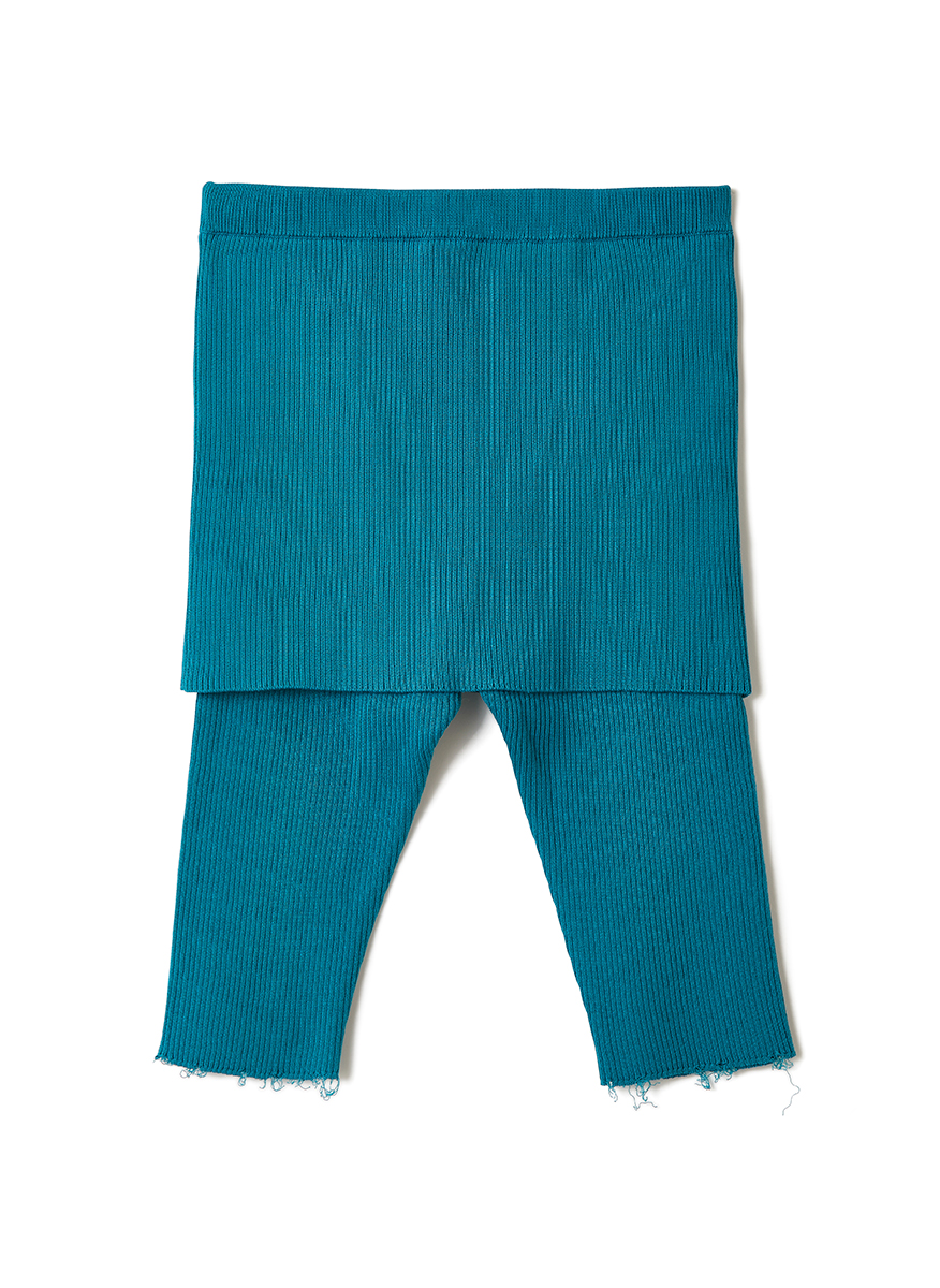 Cotton Rib Line Shorts 詳細画像 Blue 2