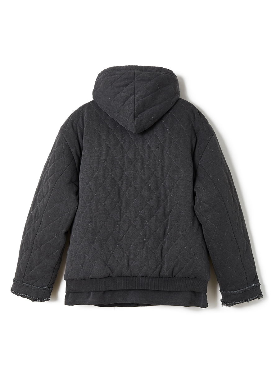 Quilting Sweatshirt Down Jacket 詳細画像 Gray 2