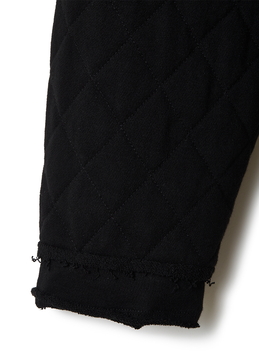 Quilting Sweatshirt Down Jacket 詳細画像 Black 4