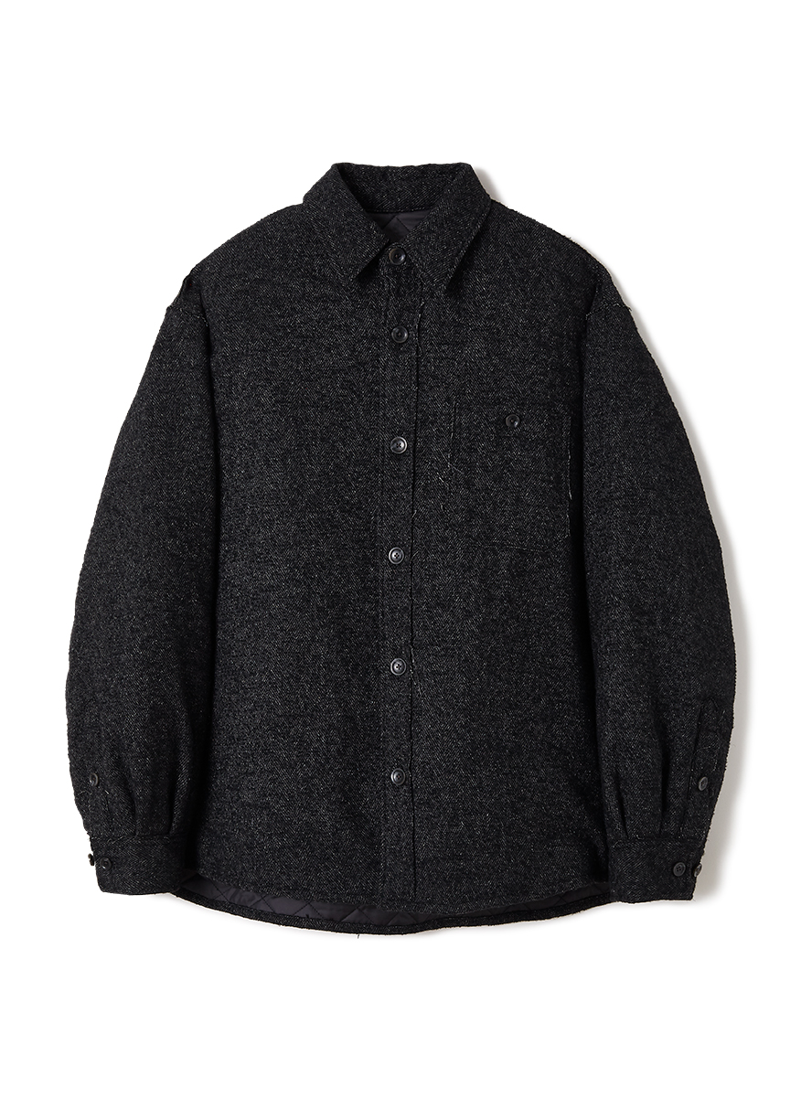 perverze Puffer Shirts / Black - トップス