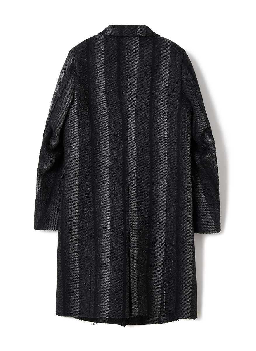 Cut-off Wool Midi Coat