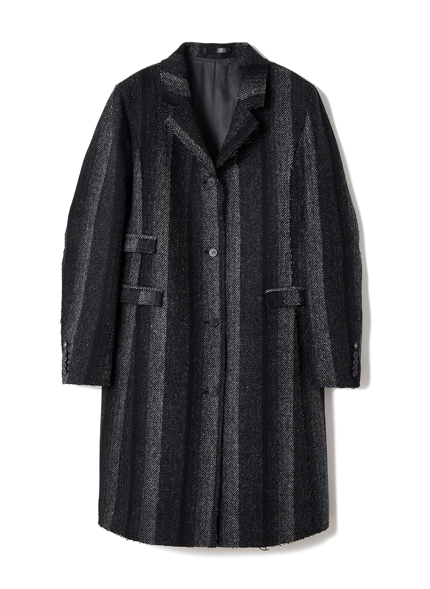 Cut-off Wool Midi Coat