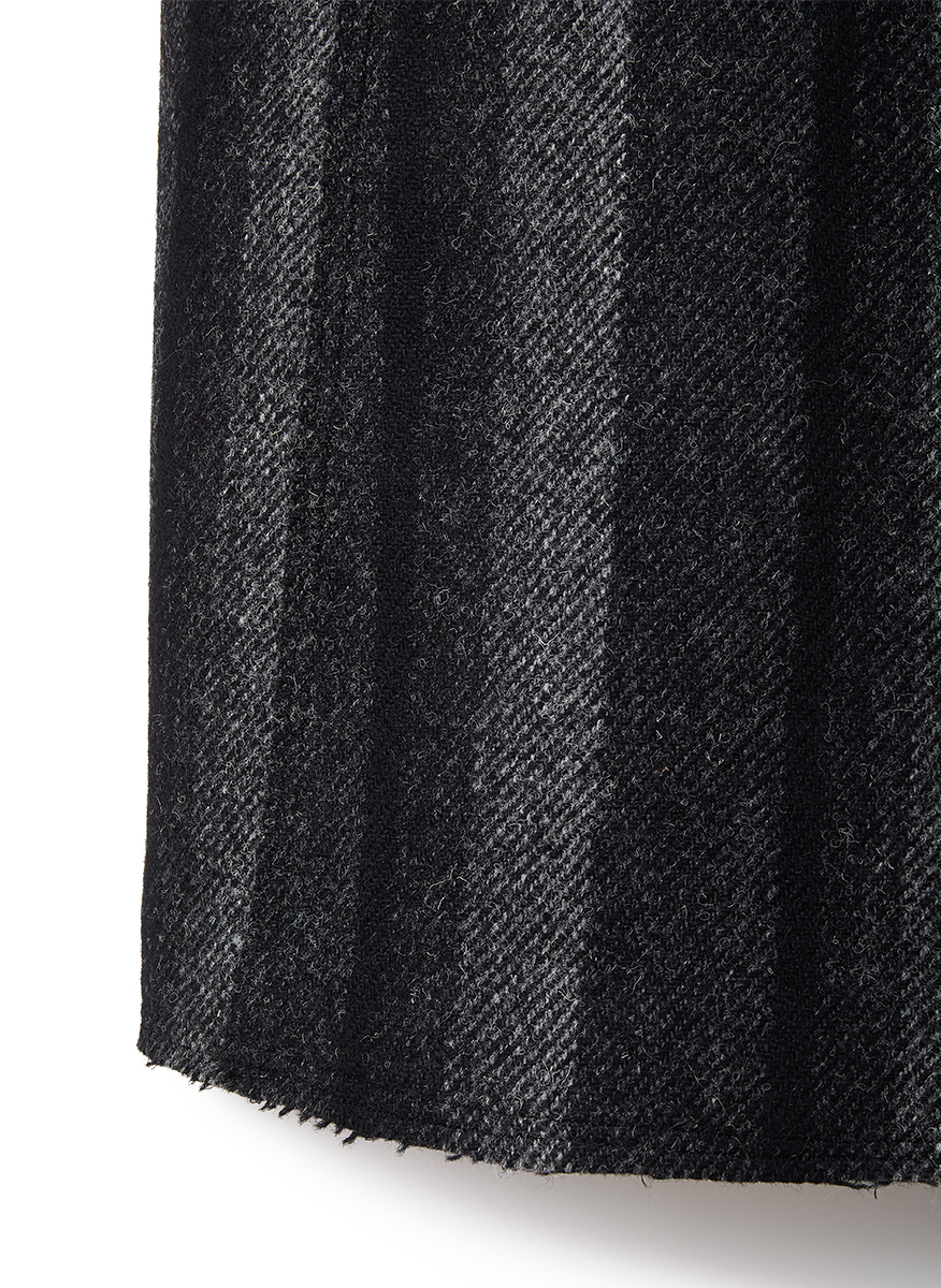 Cut-off Wool Midi Coat 詳細画像 Black 5