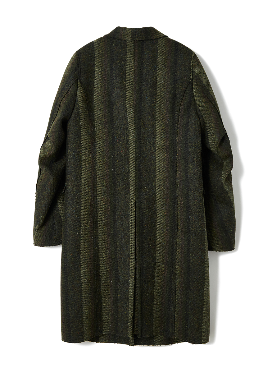 Cut-off Wool Midi Coat 詳細画像 Khaki 2