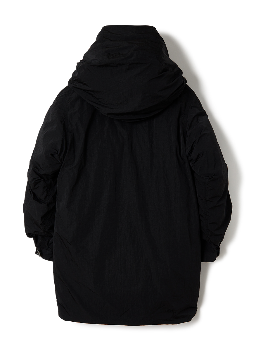 Nylon Puffer Long Down Jacket 詳細画像 Black 2