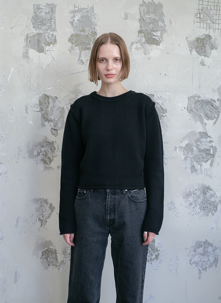 Regular Wool Sweater Small 詳細画像 Black 2