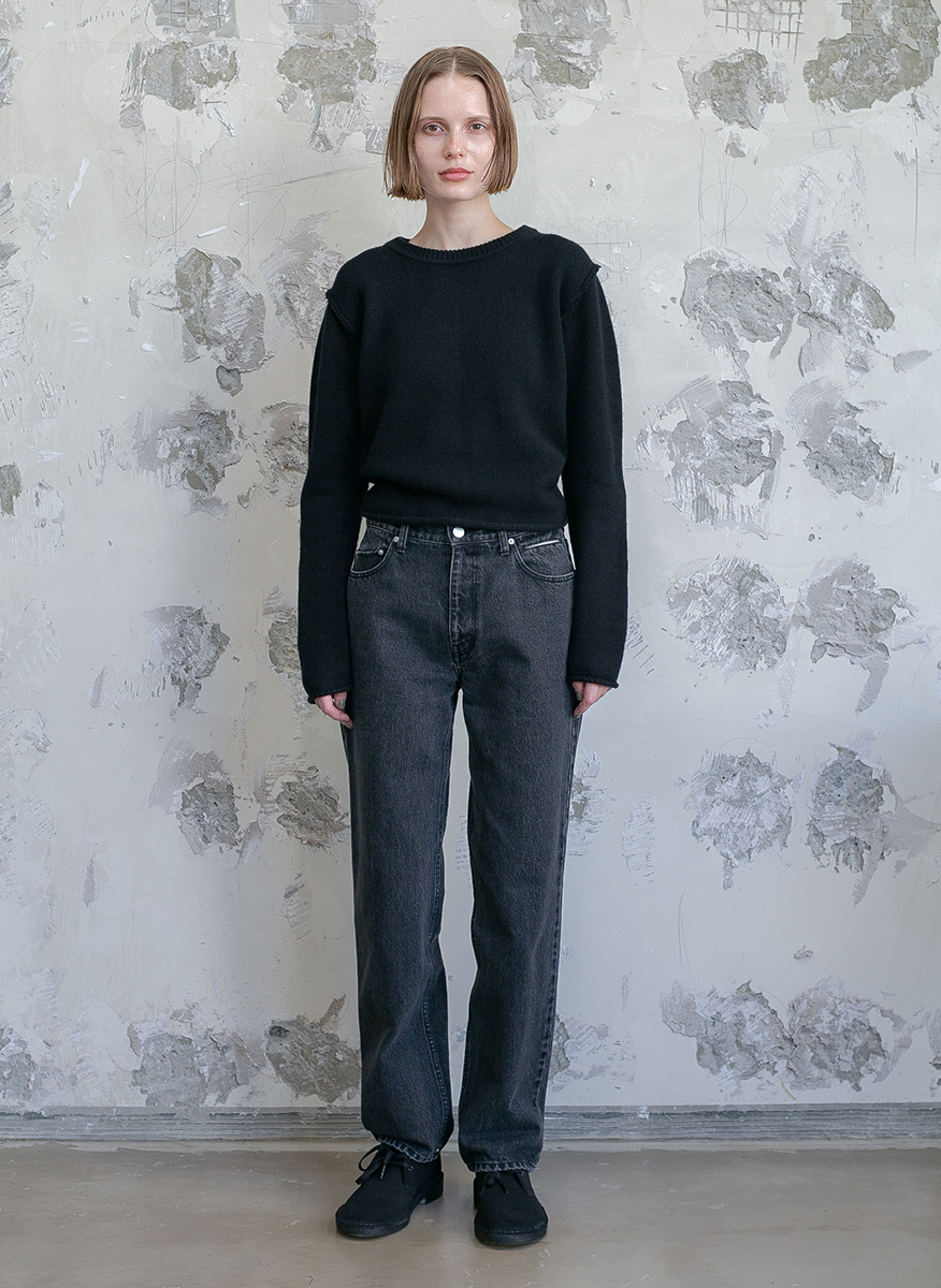 Regular Wool Sweater Small 詳細画像 Black 5