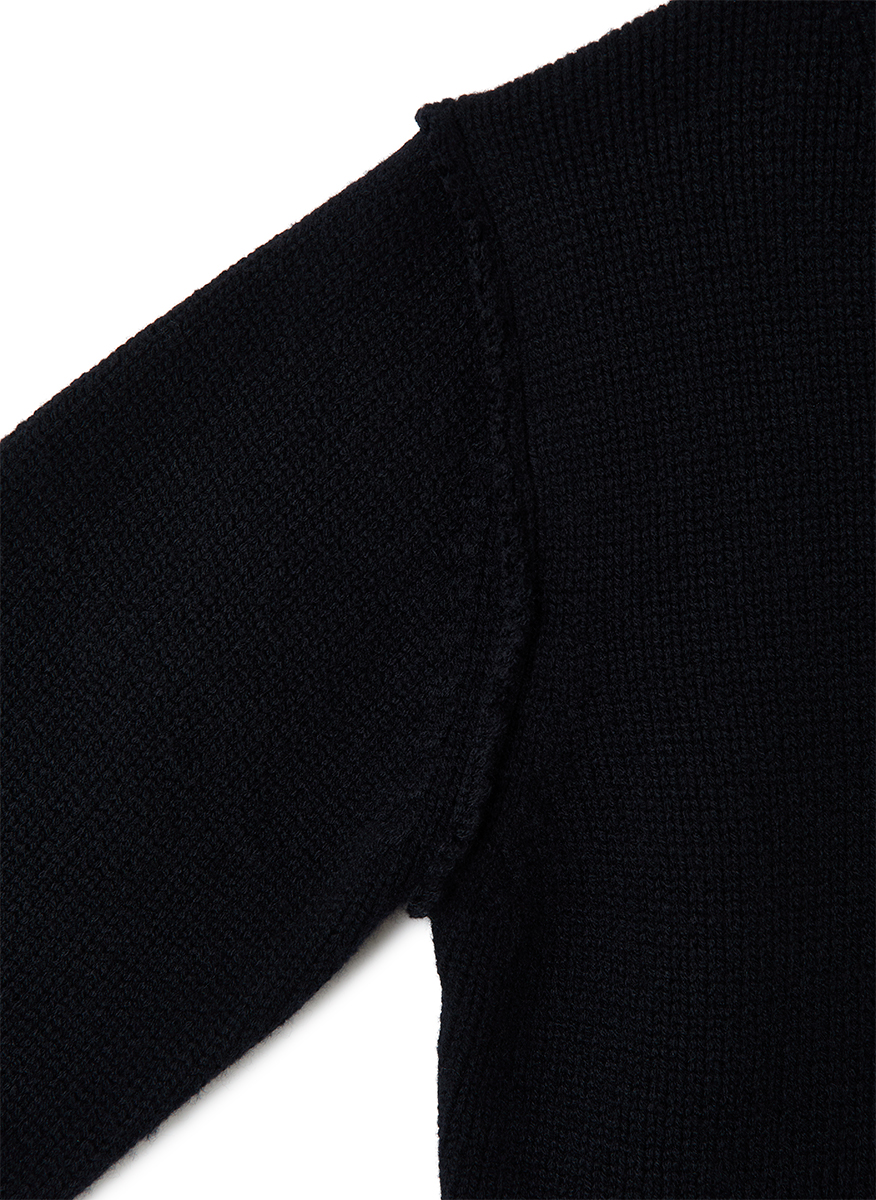 Regular Wool Sweater Small 詳細画像 Black 4