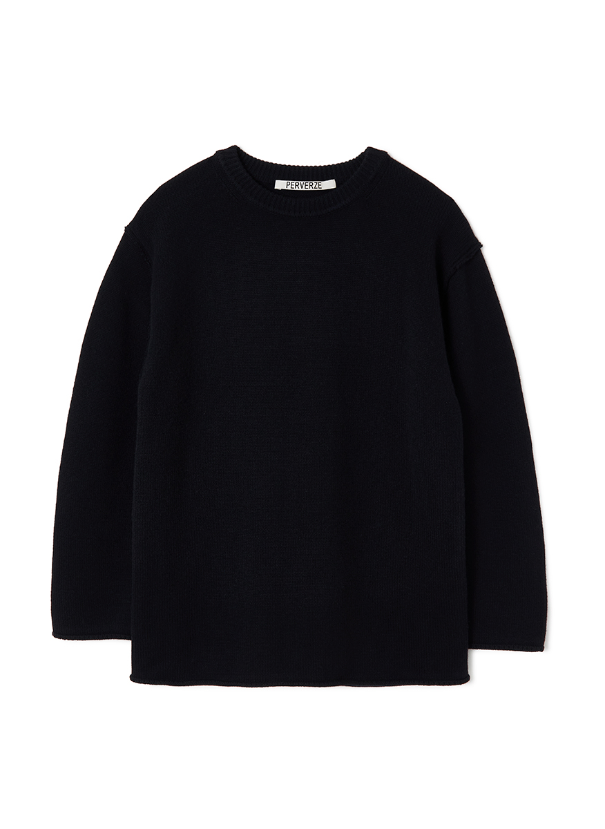 Regular Wool Sweater Large 詳細画像 Black 1