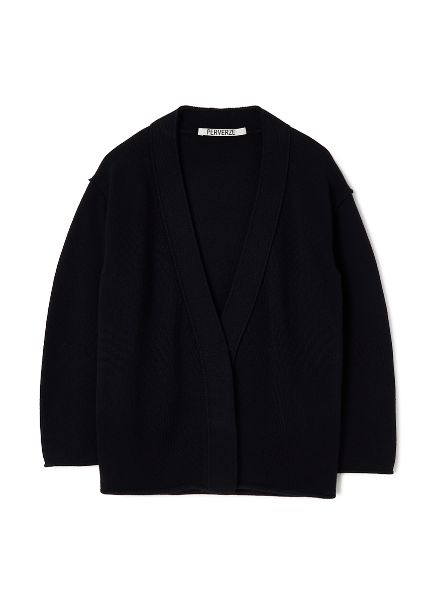 Regular Wool Cardigan Large 詳細画像 Black 1