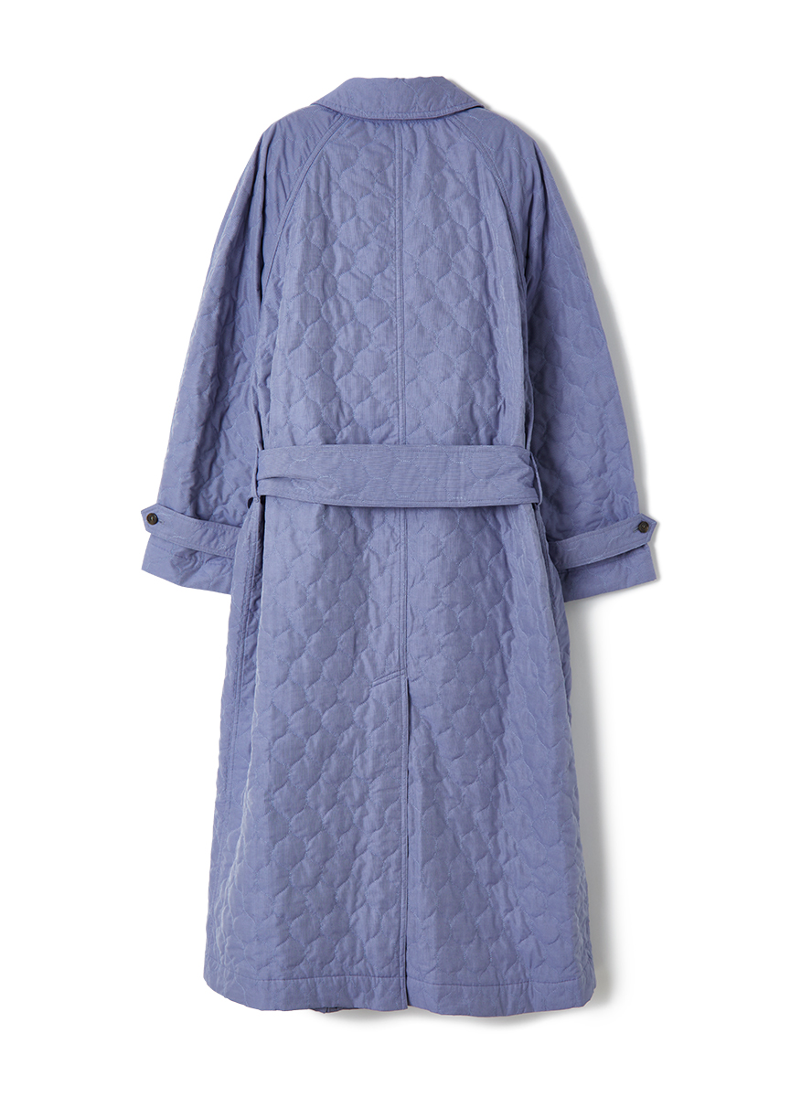 Sheer Quilting Large Coat 詳細画像 Blue 2