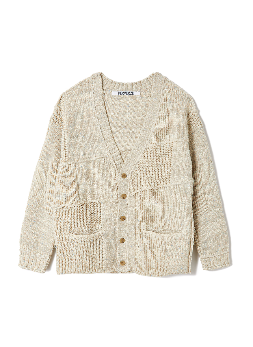 Nep Patch Large Cardigan 詳細画像 White 1