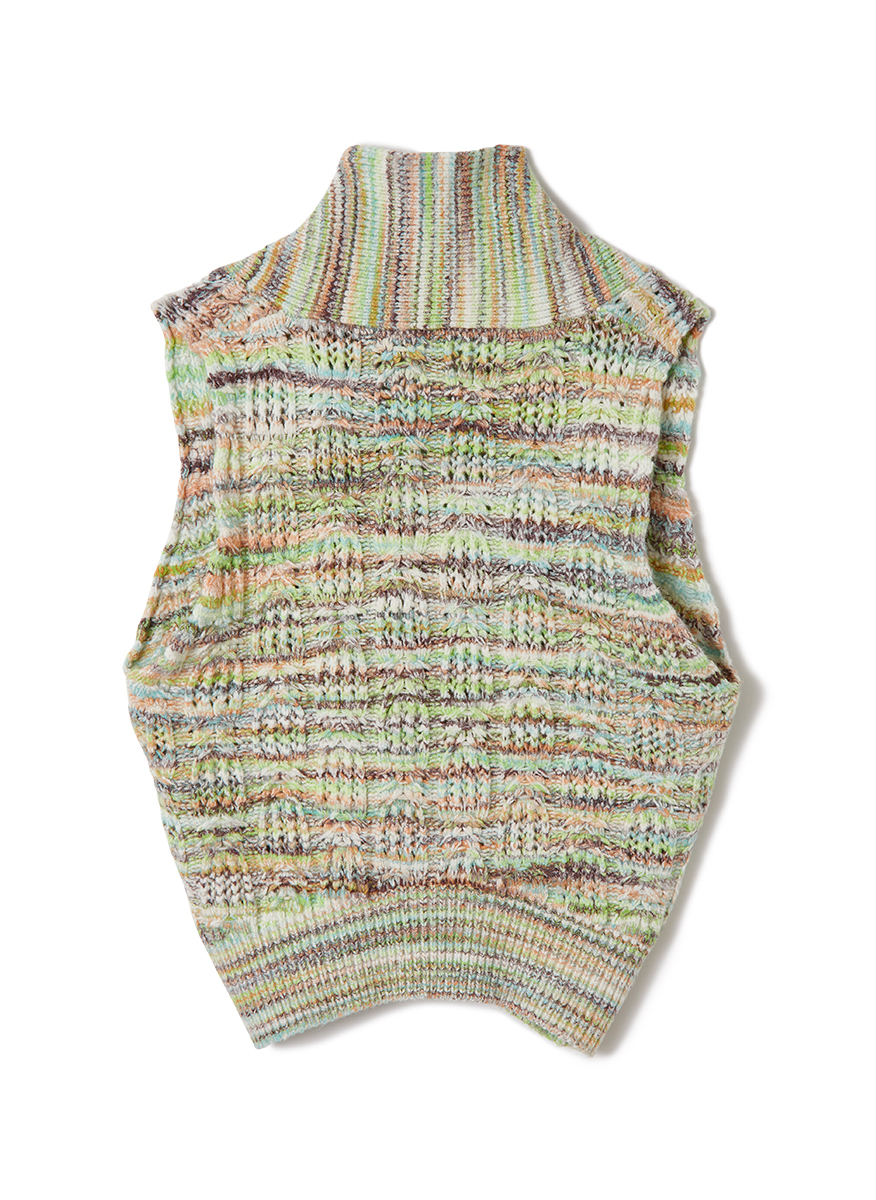 Gradation Cotton Yarn Sleeveless Top