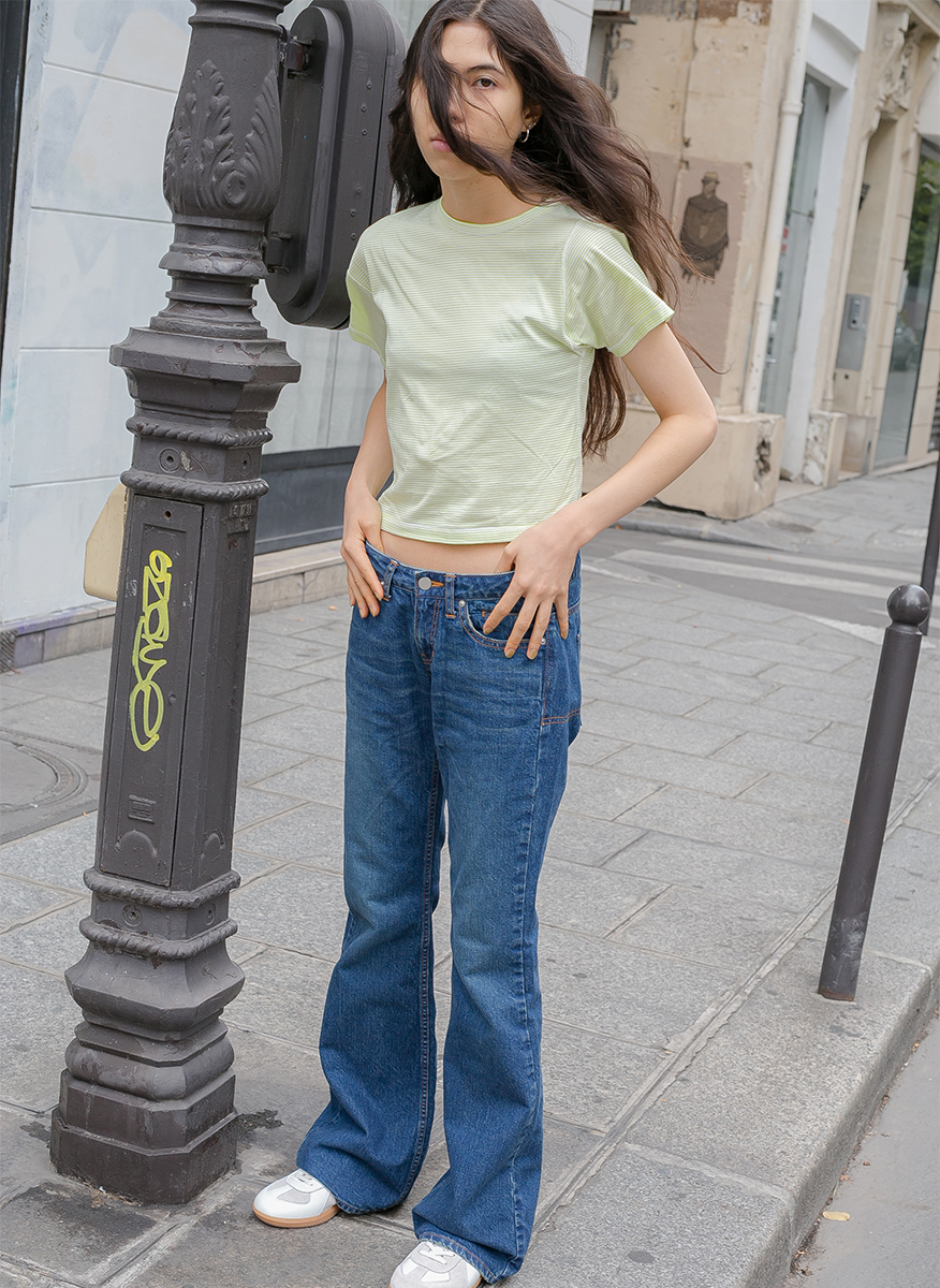 Slip Neck Tee 詳細画像 Lime 3