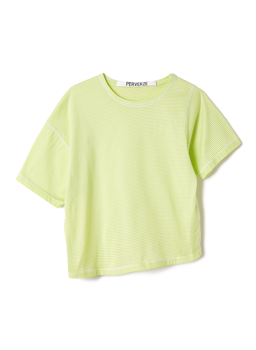 Slip Neck Tee 詳細画像 Lime 1