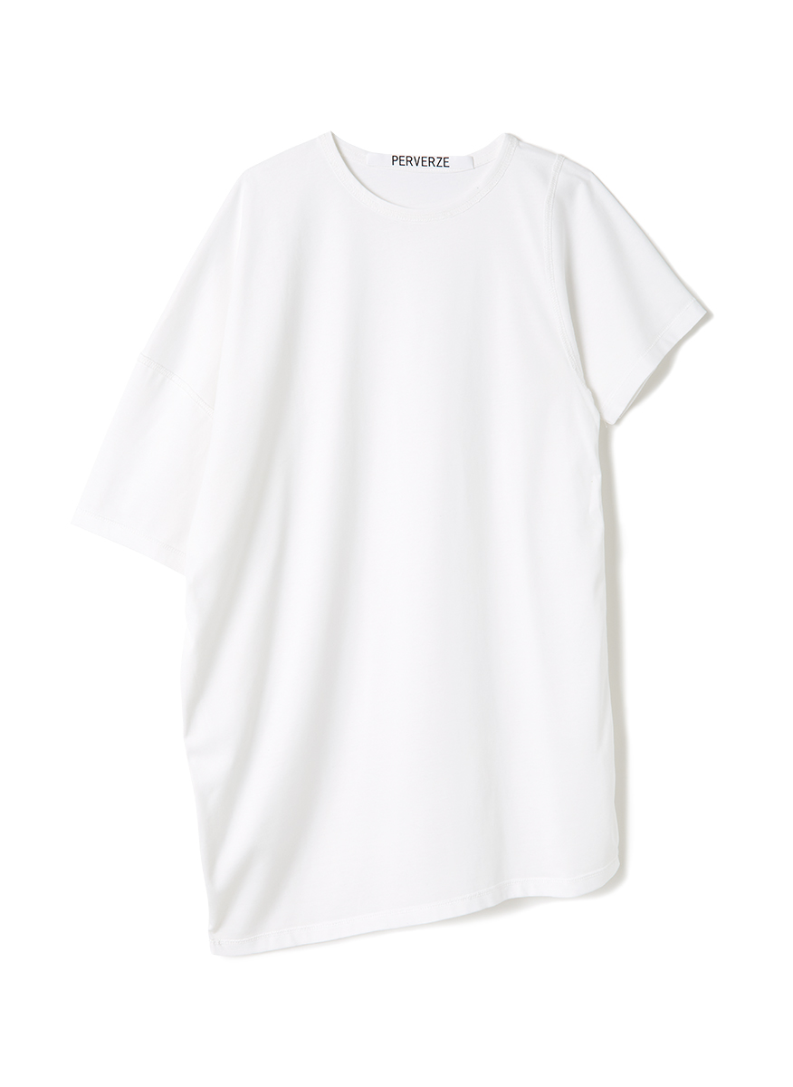 Slip Neck Over Tee 詳細画像 White 1