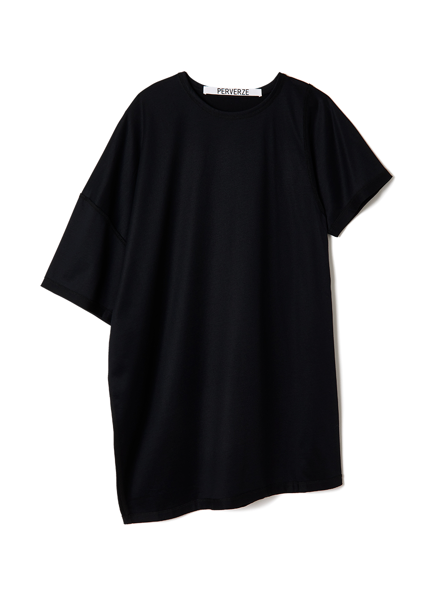 Slip Neck Over Tee 詳細画像 Black 1