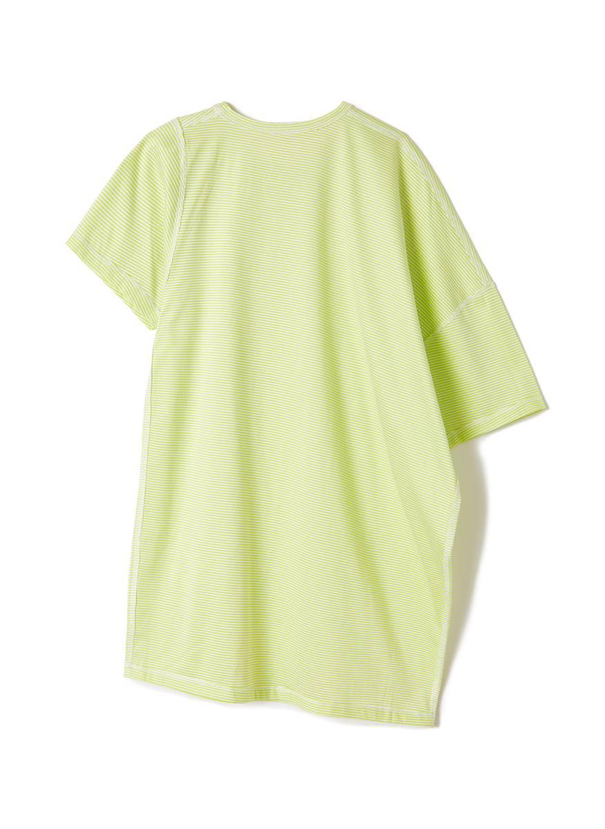 Slip Neck Over Tee 詳細画像 Lime 2