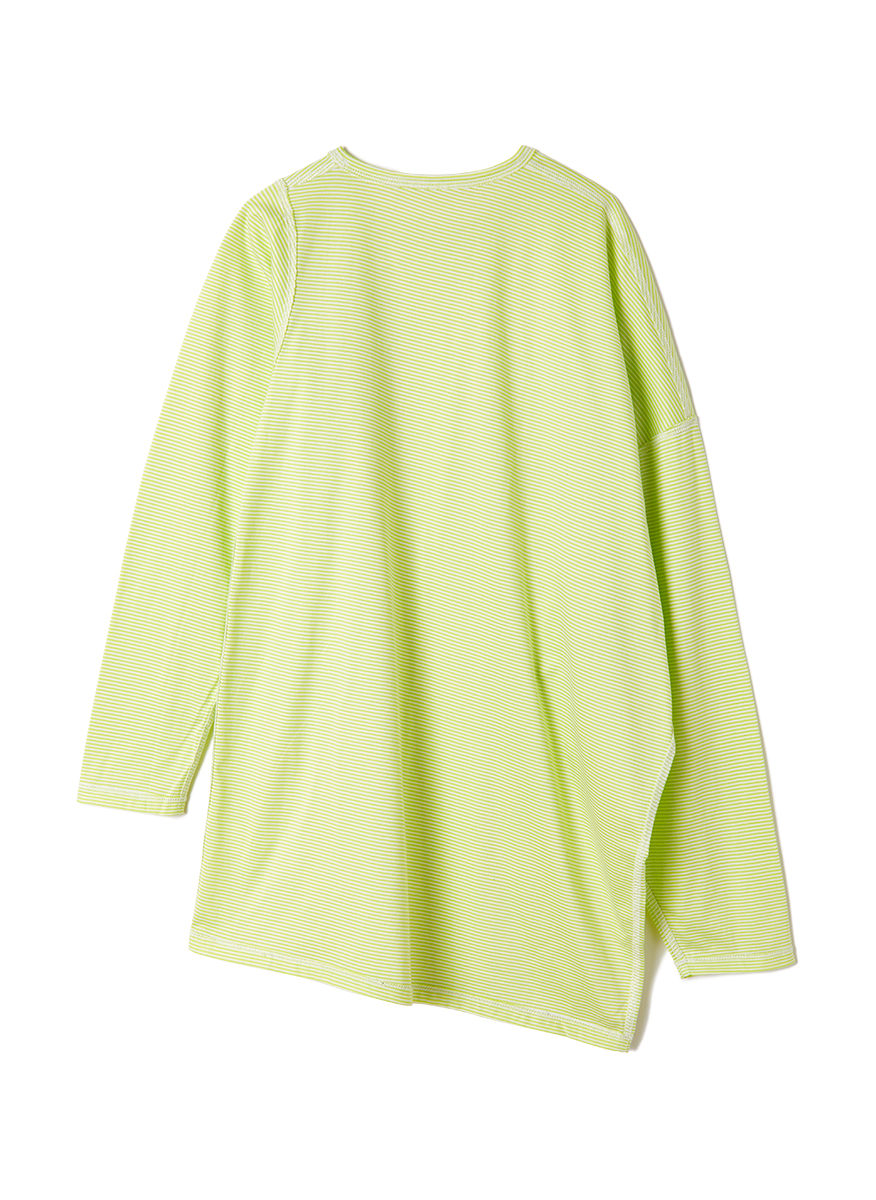 Slip Neck Long Tee 詳細画像 Lime 2