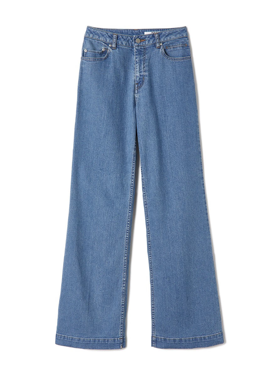 Eco Bio Washed Denim -Wide 詳細画像 Blue 1