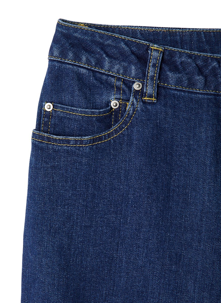 Eco Bio Washed Denim -Wide 詳細画像 Indigo 3