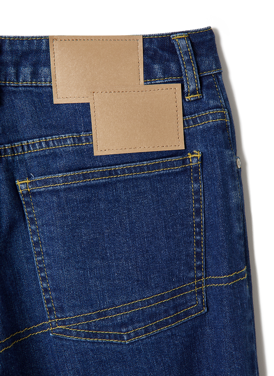 Eco Bio Washed Denim -Wide 詳細画像 Indigo 4