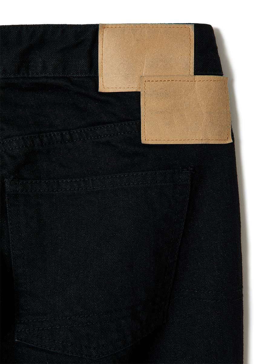 Eco Bio Washed Denim -Low-rise Flair 詳細画像 Black 4