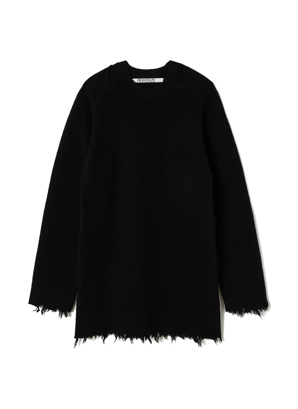 Damaged knit dress 詳細画像 Black 1