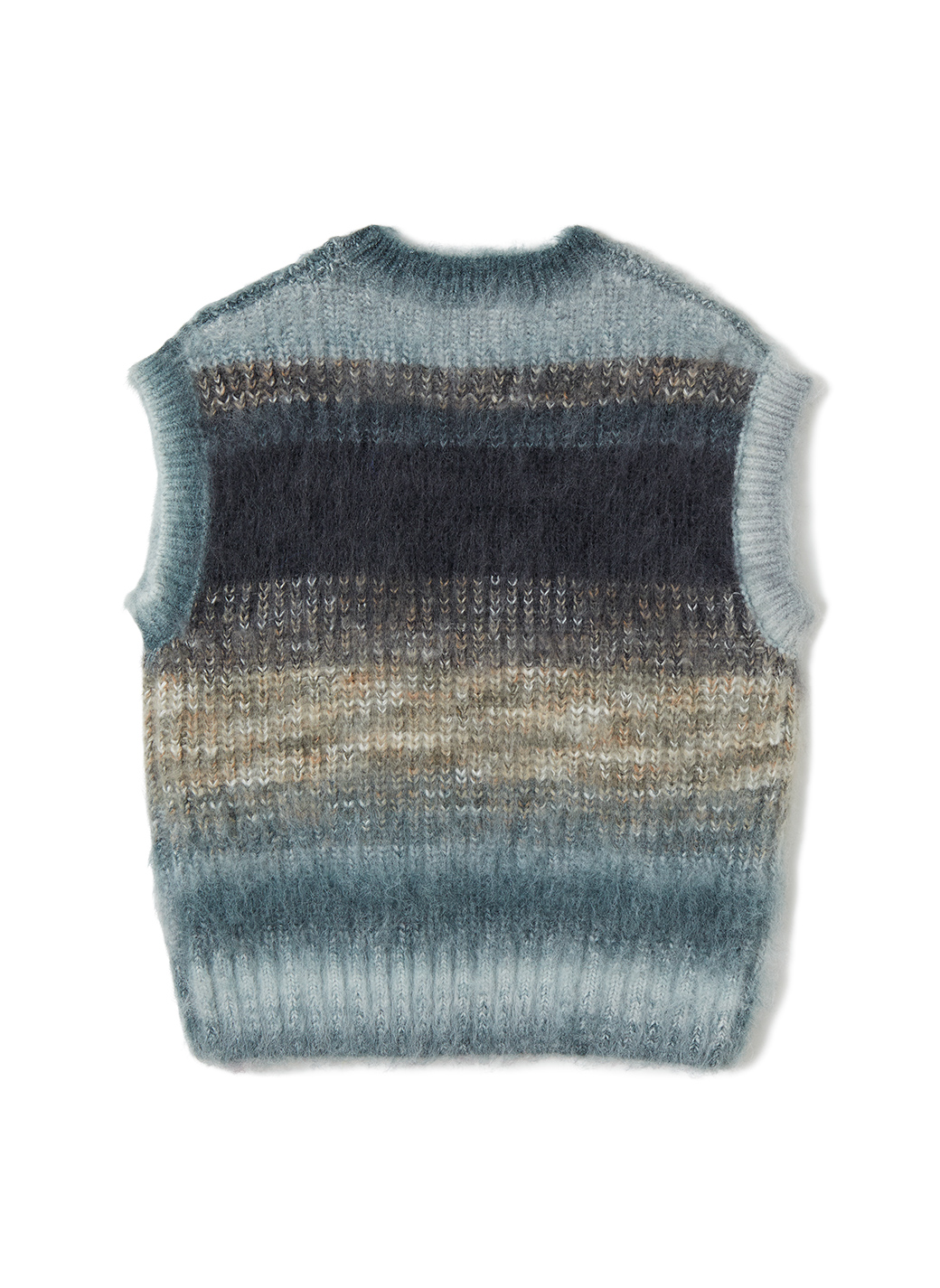 Gradient Stripe Vest 詳細画像 Gray 2