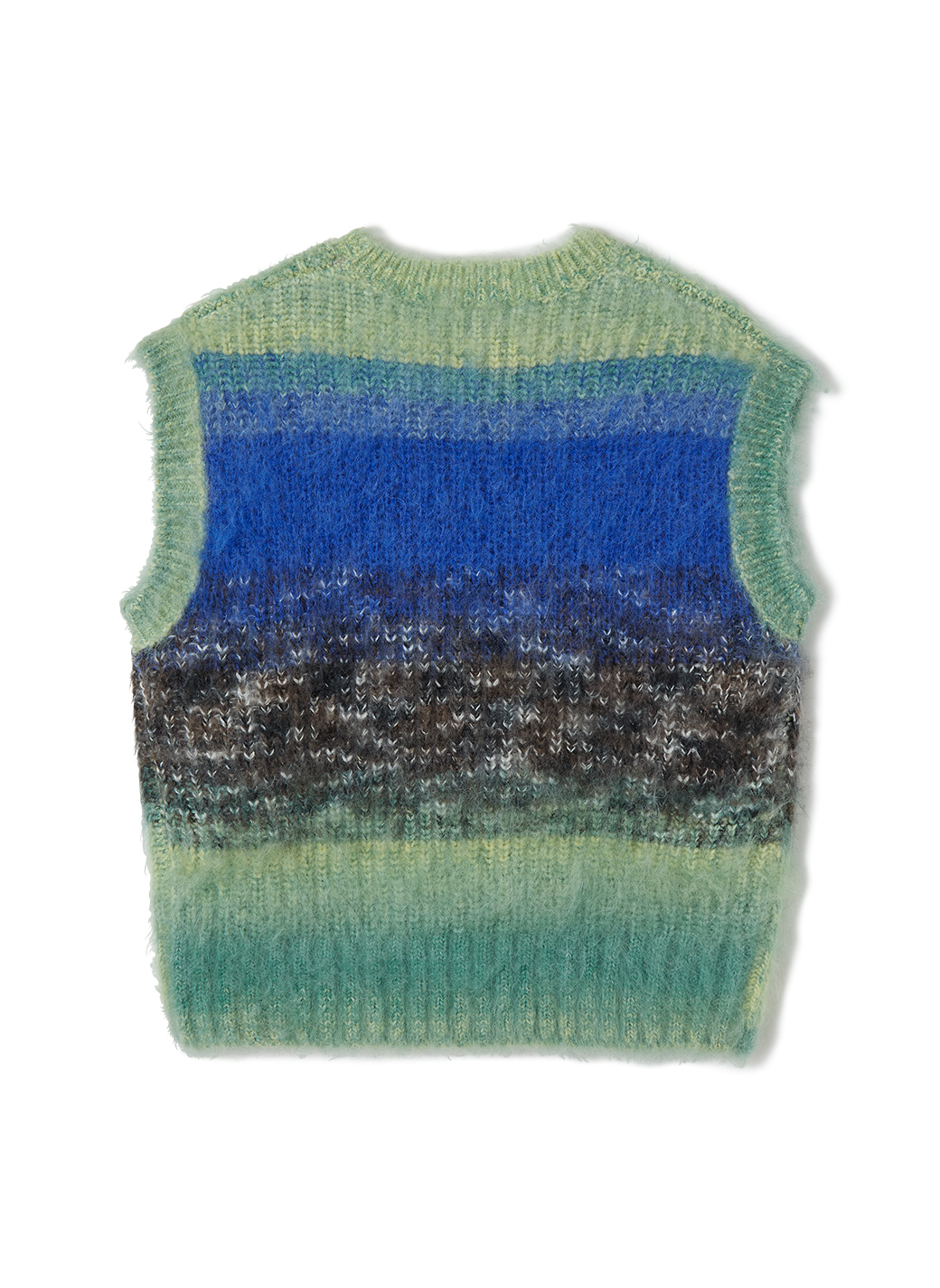 Gradient Stripe Vest 詳細画像 Green 2