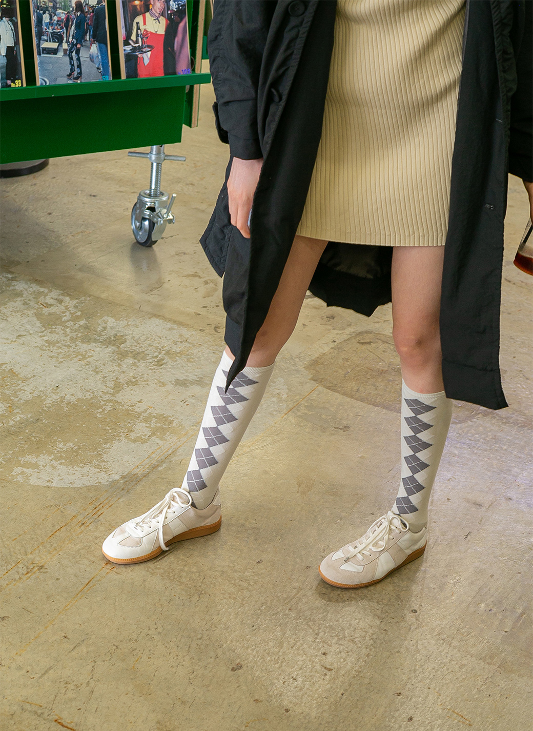 Argyle Line Sox 詳細画像 White 1