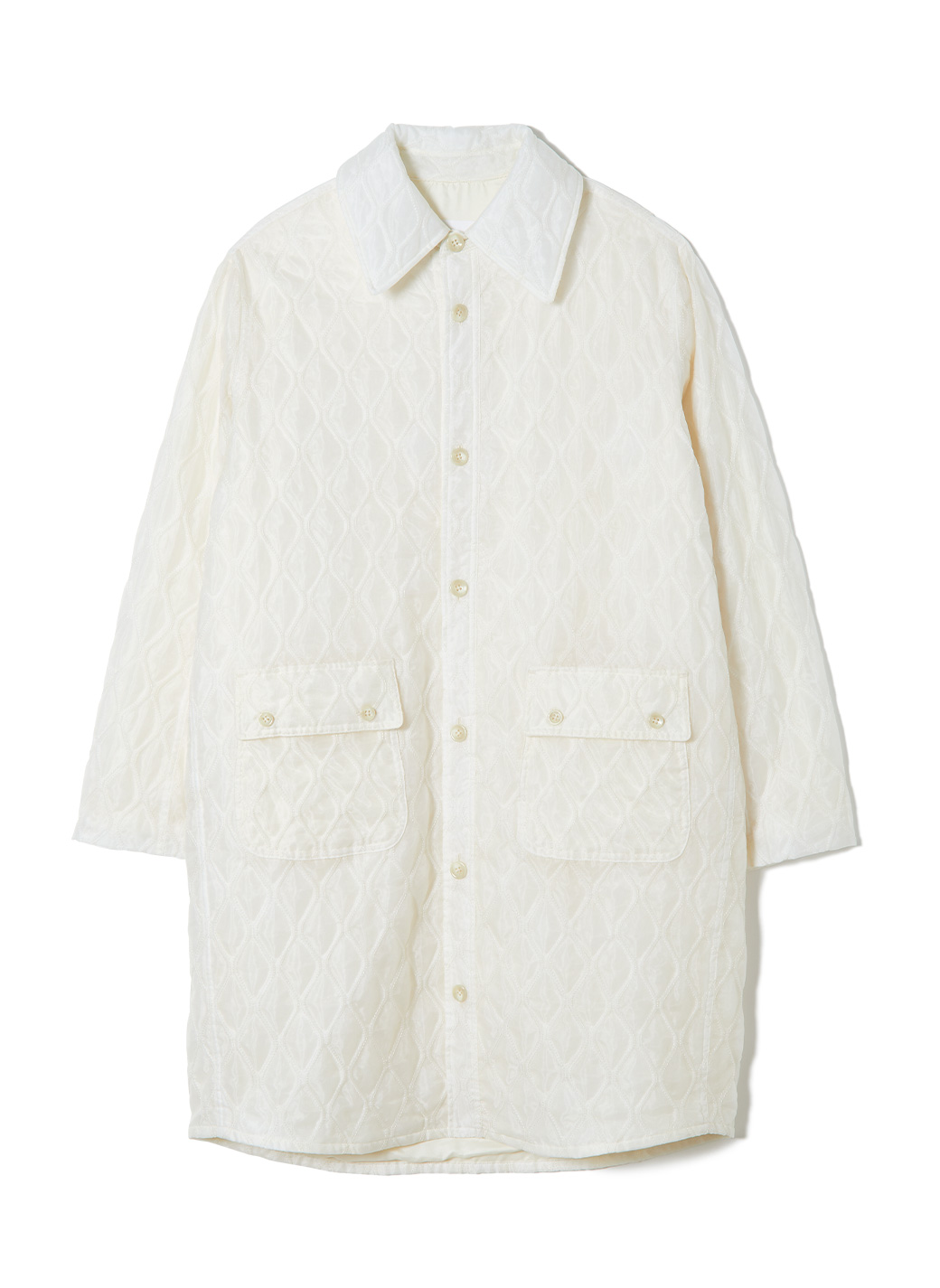 Double Stitch Quilting Jacket 詳細画像 White 1