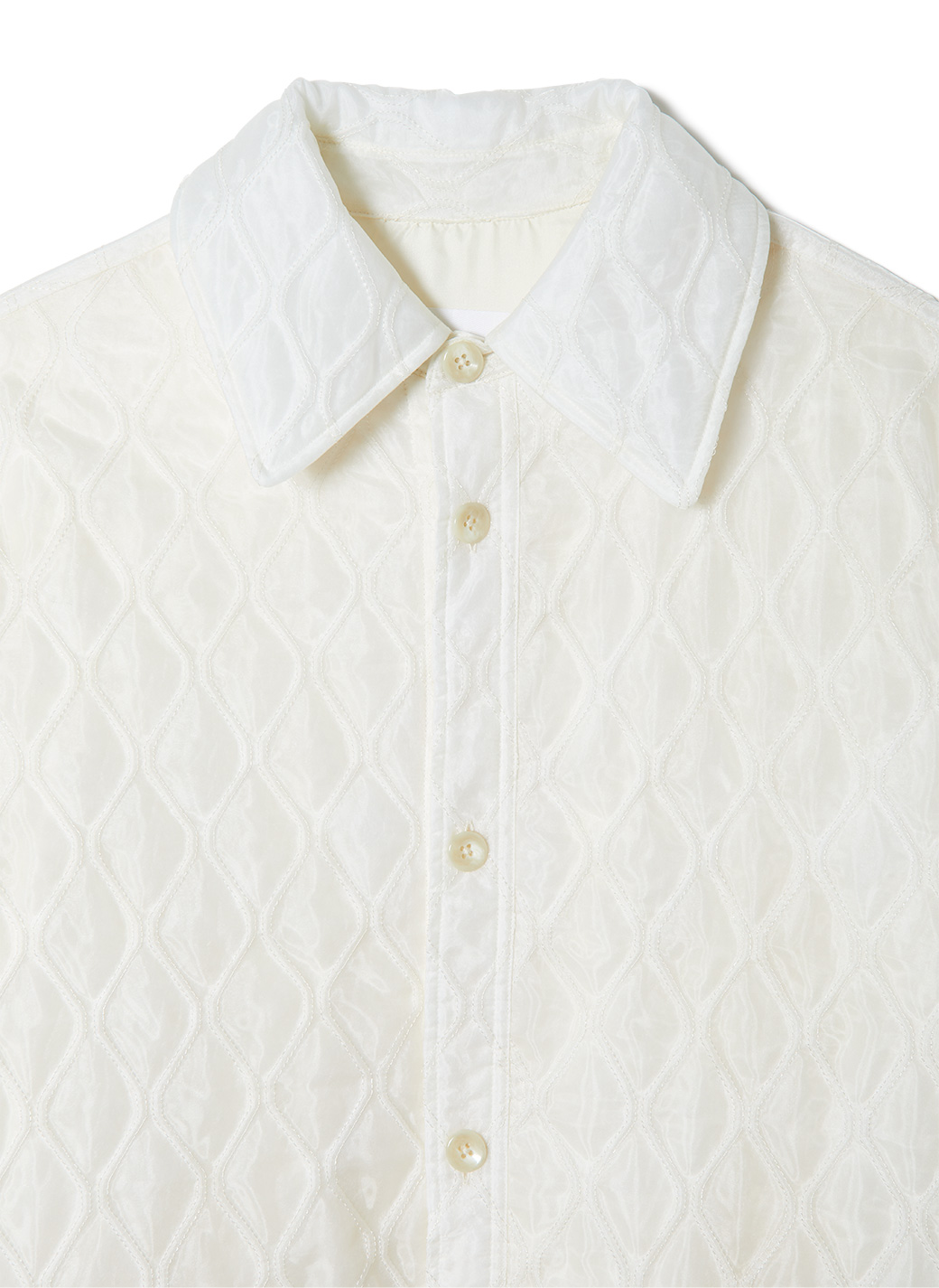 Double Stitch Quilting Jacket 詳細画像 White 3