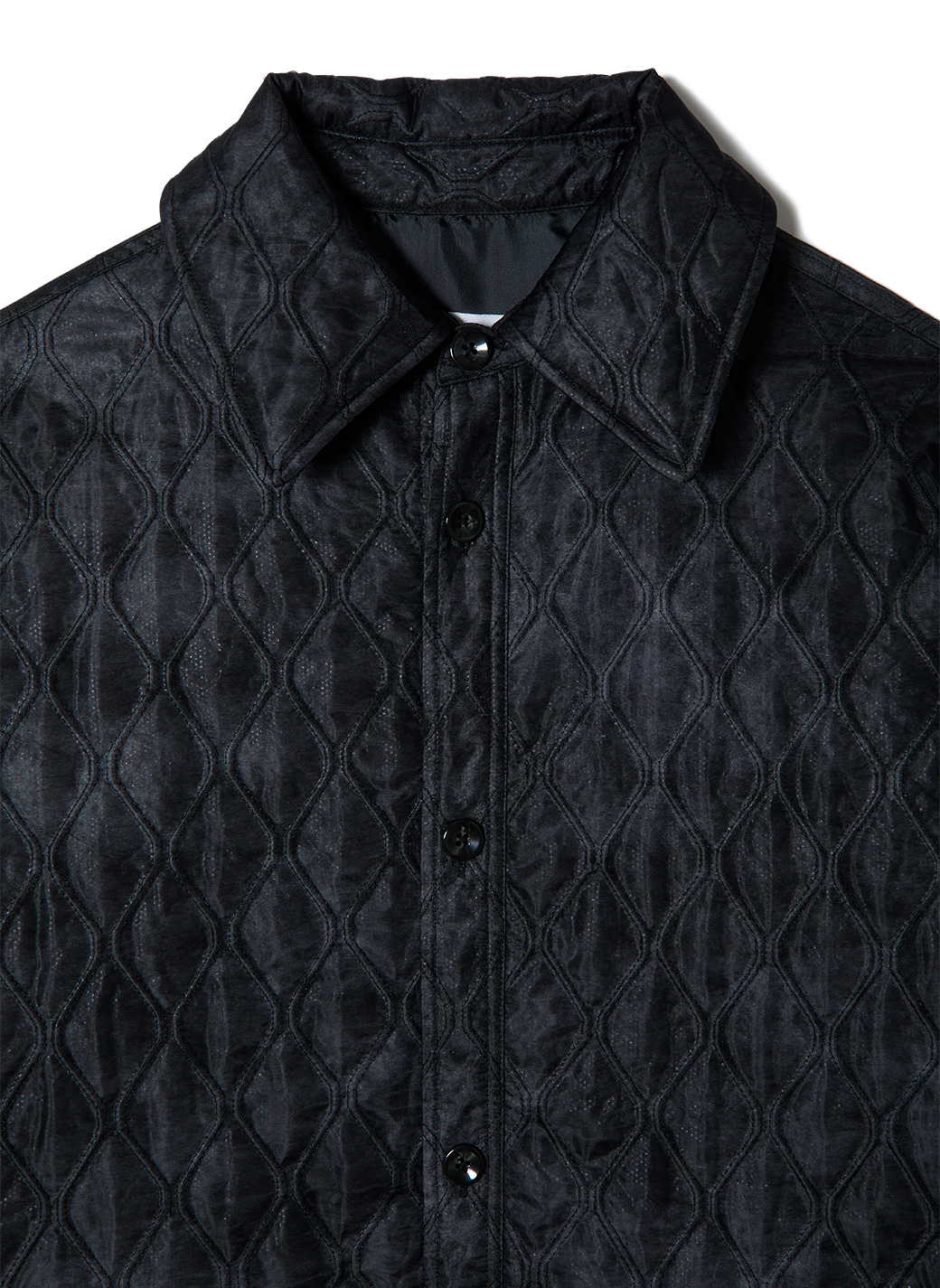 Double Stitch Quilting Jacket 詳細画像 Black 3