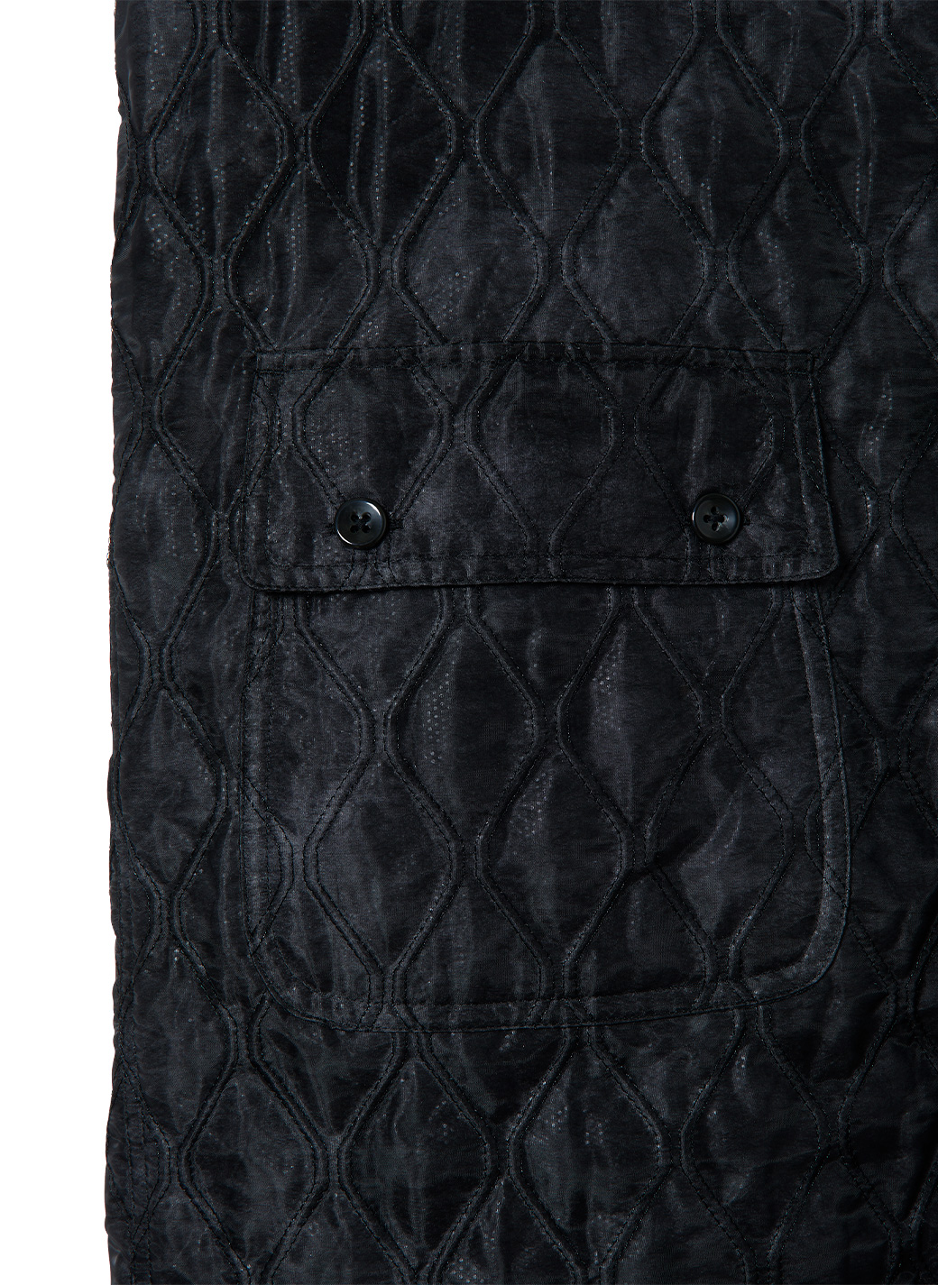 Double Stitch Quilting Jacket 詳細画像 Black 4