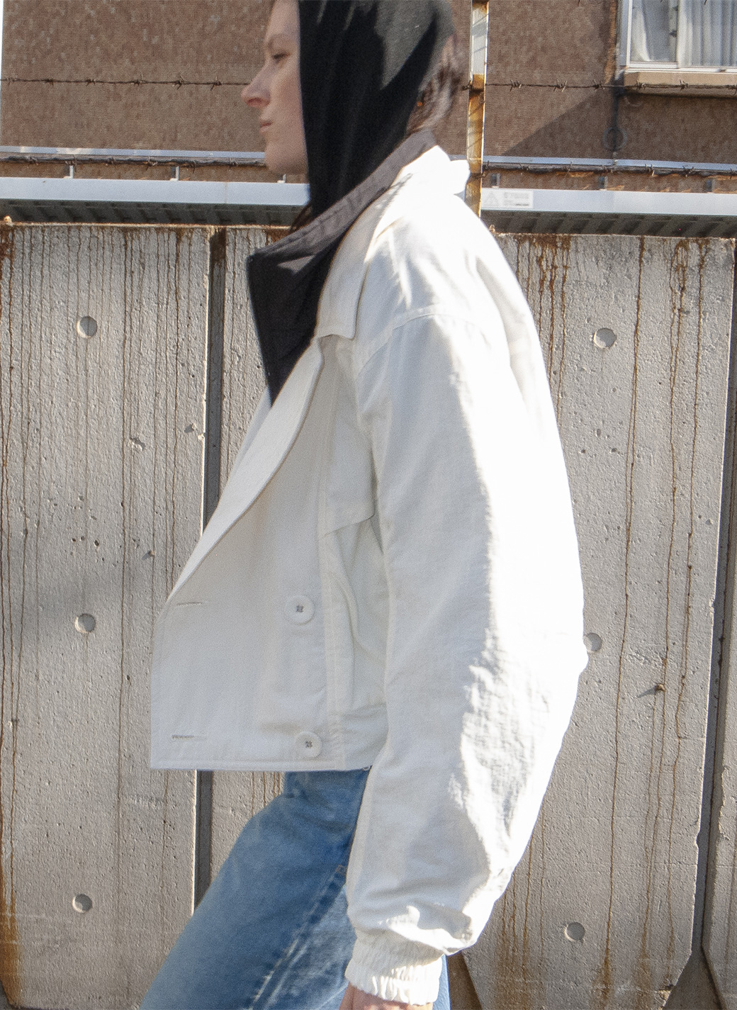 Double Collar Jumper Jacket 詳細画像 White 2