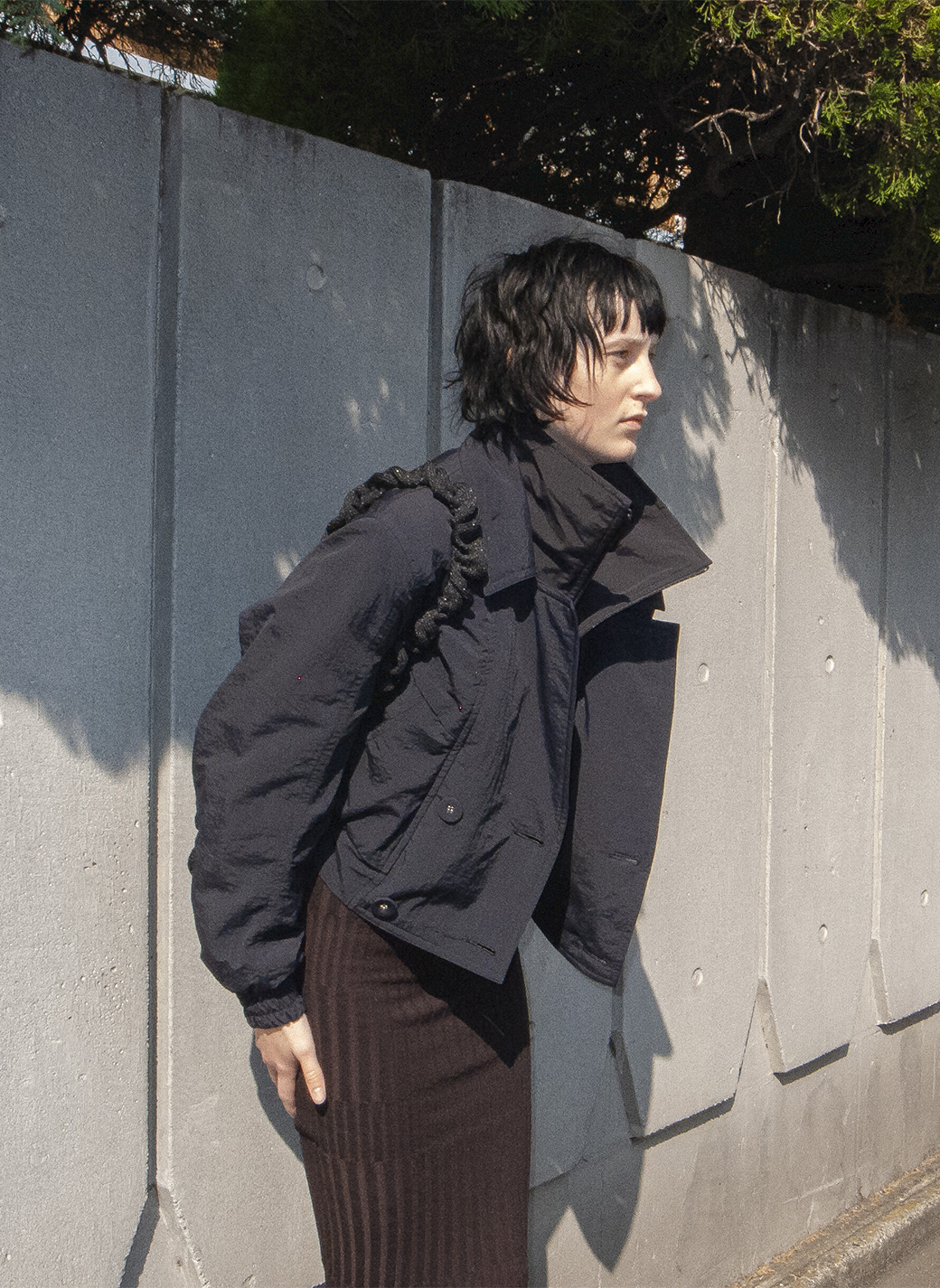 Double Collar Jumper Jacket 詳細画像 Black 2