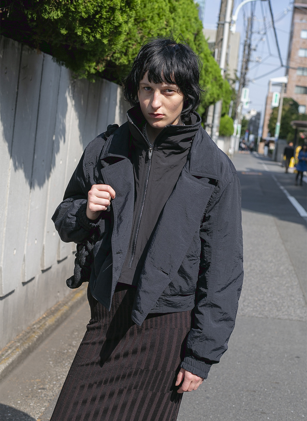 Double Collar Jumper Jacket 詳細画像 Black 4